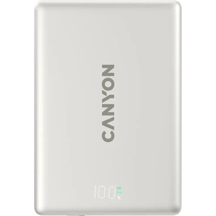 Батарея универсальная Canyon 5000mAh OnPower 500 PD20W Magnetic wireless MagSafe Grey (CNS-CPB500G)