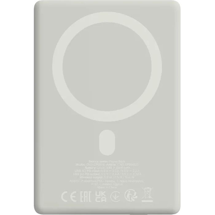 Батарея универсальная Canyon 5000mAh OnPower 500 PD20W Magnetic wireless MagSafe Grey (CNS-CPB500G) изображение 4