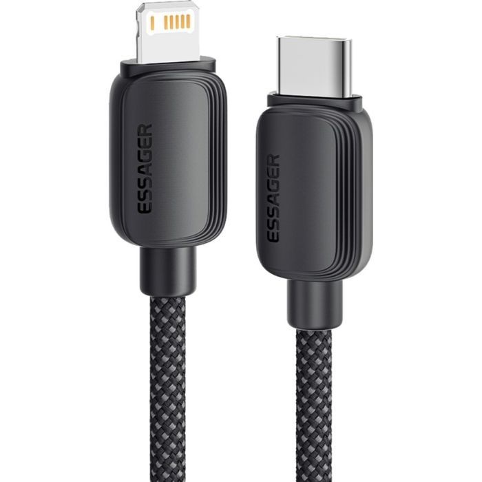 Дата кабель USB-C to Lightning 1.0m 20W black Essager (EXCTL-WL01-P)