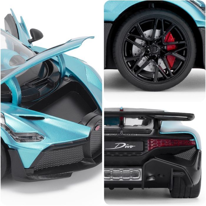 Машина TechnoDrive Bugatti Divo синий 1:18 (250939BDBL) изображение 9