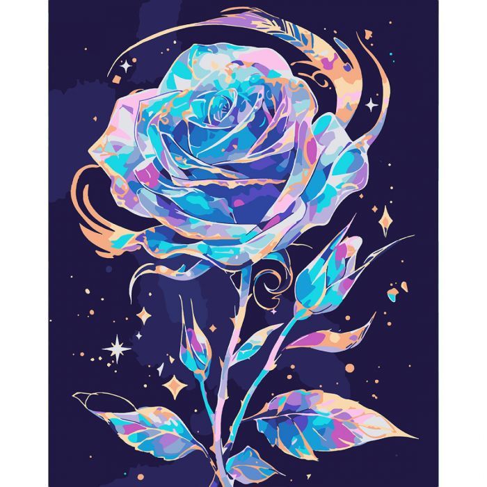 Картина по номерам Santi Блискуча троянда 40х50 см LED підс (956647)