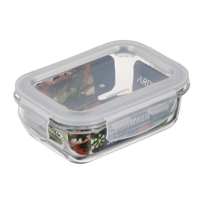 Пищевой контейнер Ardesto Gemini прямокутний, 1.06л, боросилікатне скло, прозорий (AR1210BRC) изображение 5