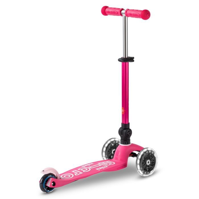 Самокат Micro Mini Deluxe Foldable LED" складний Рожевий" (MMD197) зображення 3