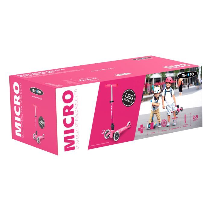 Самокат Micro Mini Deluxe Foldable LED" складний Синій" (MMD196) изображение 7