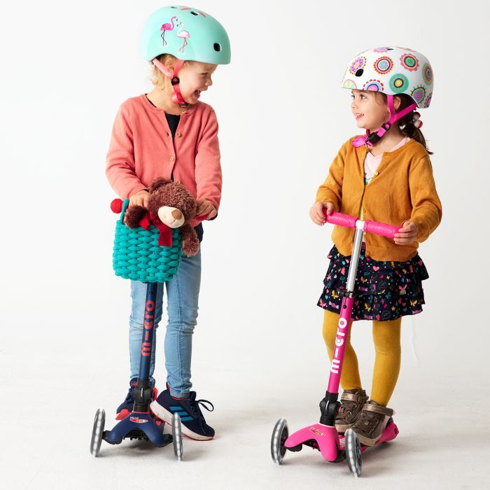 Самокат Micro Mini Deluxe Foldable LED" складний Синій" (MMD196) изображение 9