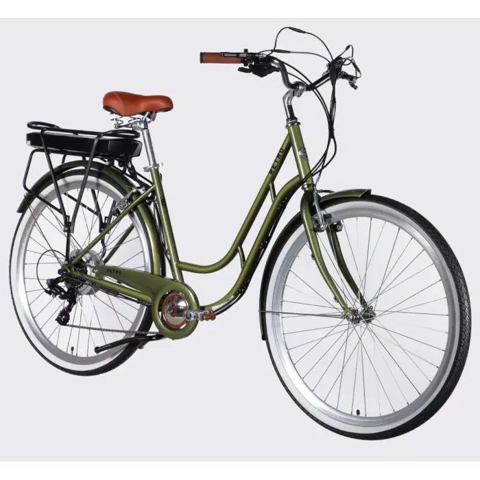 Електровелосипед Dorozhnik 28" eRETRO Vbr FR рама-19" 36B 13А*г 500Вт 2026 чорний (ELB-D-28-113) зображення 2