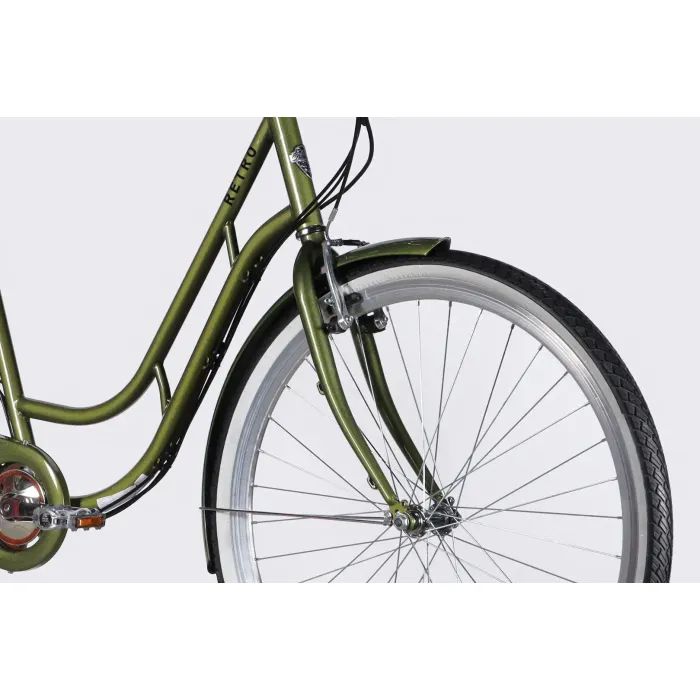 Електровелосипед Dorozhnik 28" eRETRO Vbr FR рама-19" 36B 13А*г 500Вт 2026 чорний (ELB-D-28-113) зображення 4