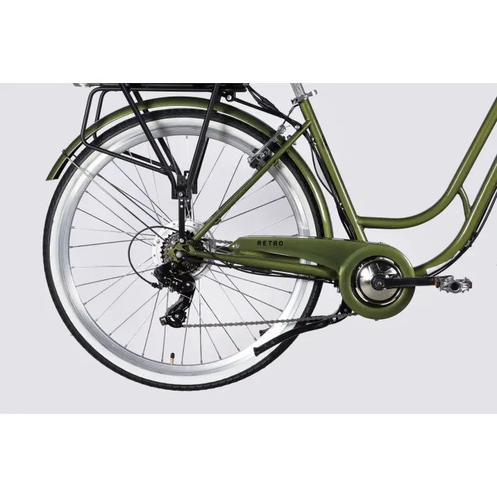 Електровелосипед Dorozhnik 28" eRETRO Vbr FR рама-19" 36B 13А*г 500Вт 2026 чорний (ELB-D-28-113) зображення 5