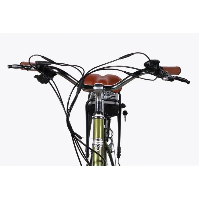 Електровелосипед Dorozhnik 28" eRETRO Vbr FR рама-19" 36B 13А*г 500Вт 2026 чорний (ELB-D-28-113) зображення 6