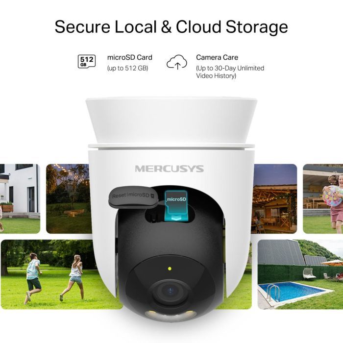 Камера відеоспостереження Mercusys IP-Камера MERCUSYS MC500 FHD N300 microSD motion detection, зовнішня (MC-500) зображення 8