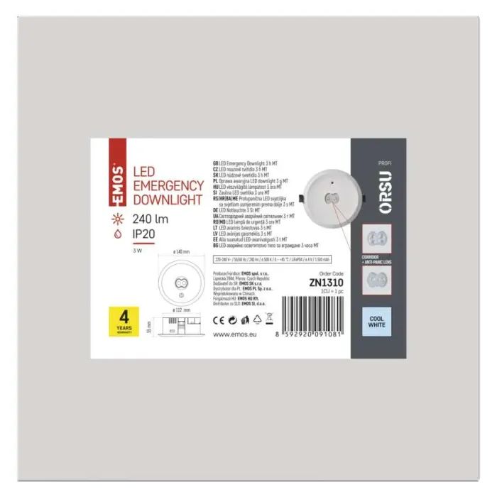 Світильник EMOS 3W 240lm (ZN1310) зображення 8