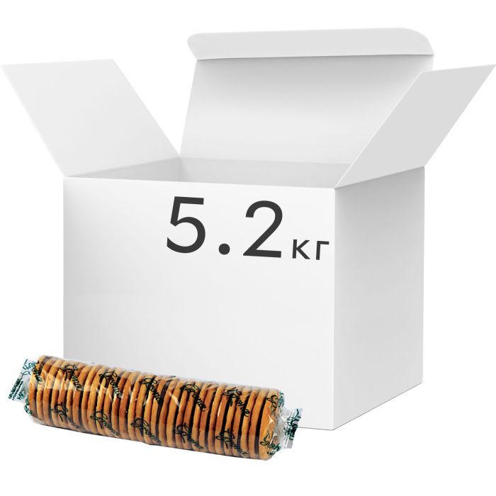 Печенье Grona затяжное Сэндвич – Наполеон с шоколадно-апельсиновым вкусом 5. 2 кг тубус (4820258642175) изображение 3