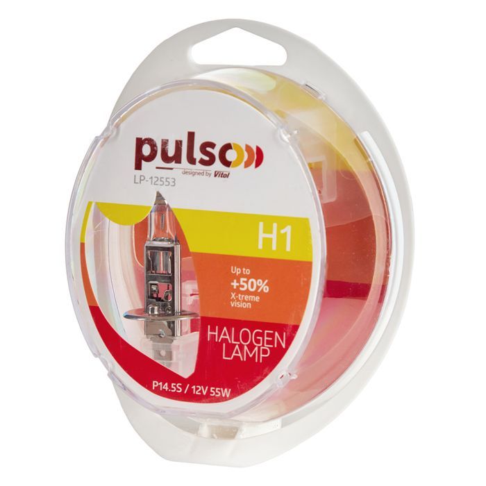 Автолампа PULSO H1/P14.5S 12v55w+50 X-treme Vision/plastic box (LP-12553) зображення 6