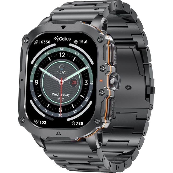 Смарт-годинник Gelius Tactical Heavy (GP-SW016) Silver Titan (2099901019103)