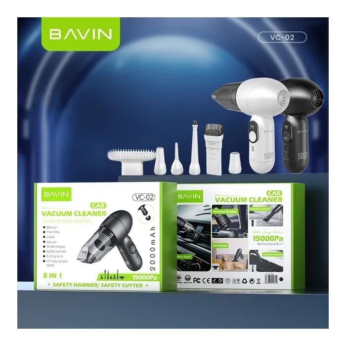 Пилосос BAVIN VC-02 15000Pa 2000 mAh Black (Z-VC02 BK) зображення 10