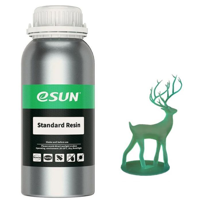 Фотополімерна смола eSUN Resin standard UV/LCD Green 1kg (STANDARDRESIN-G1000G)