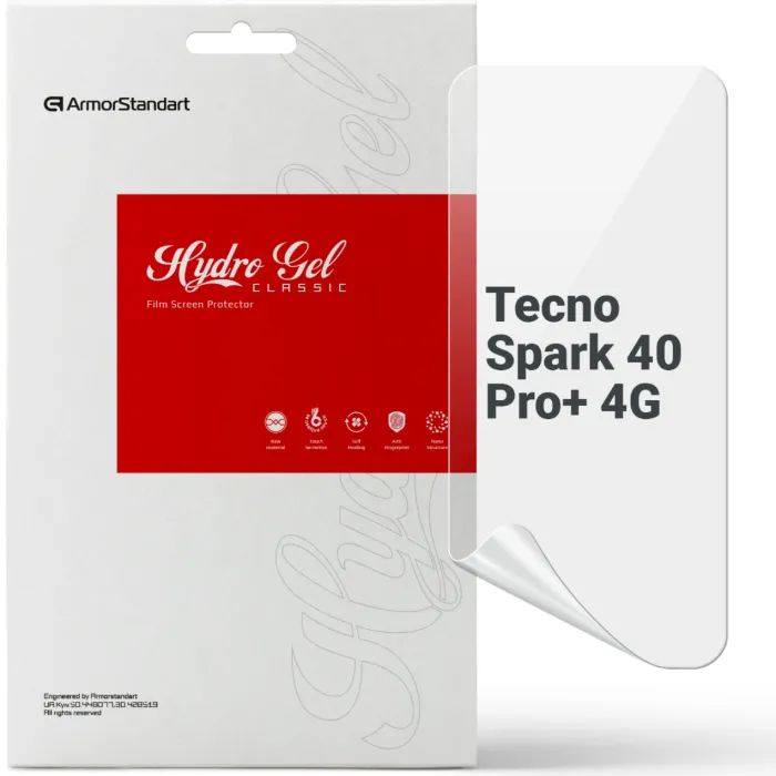 Пленка защитная Armorstandart hydrogel Tecno Spark 40 Pro+ 4G (ARM91331)