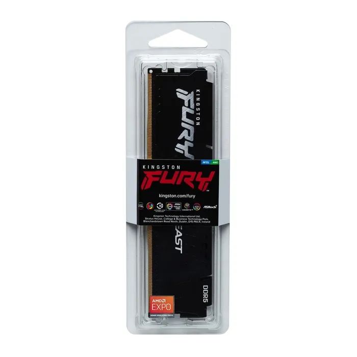 Модуль пам'яті для комп'ютера DDR5 8GB 5600 MHz Beast AM5 Black Fury (KF556C36BBE-8) зображення 4