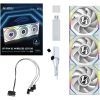 Кулер для корпуса Lian Li UNI Fan SL WIRELESS LCD 120-3, White (G99.12SLLCD1W3W.00) изображение 12