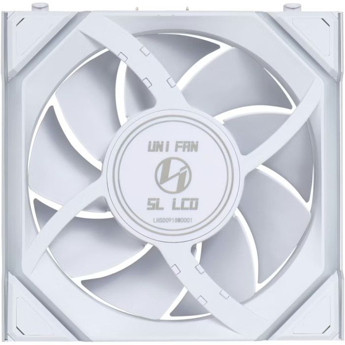 Кулер для корпуса Lian Li UNI Fan SL WIRELESS LCD 120-3, White (G99.12SLLCD1W3W.00) изображение 5