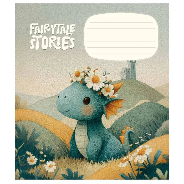 Зошит Школярик Fairytale Stories 12 аркушів клітинка (012-3755K) зображення 2