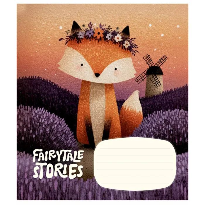 Зошит Школярик Fairytale Stories 12 аркушів клітинка (012-3755K) зображення 3