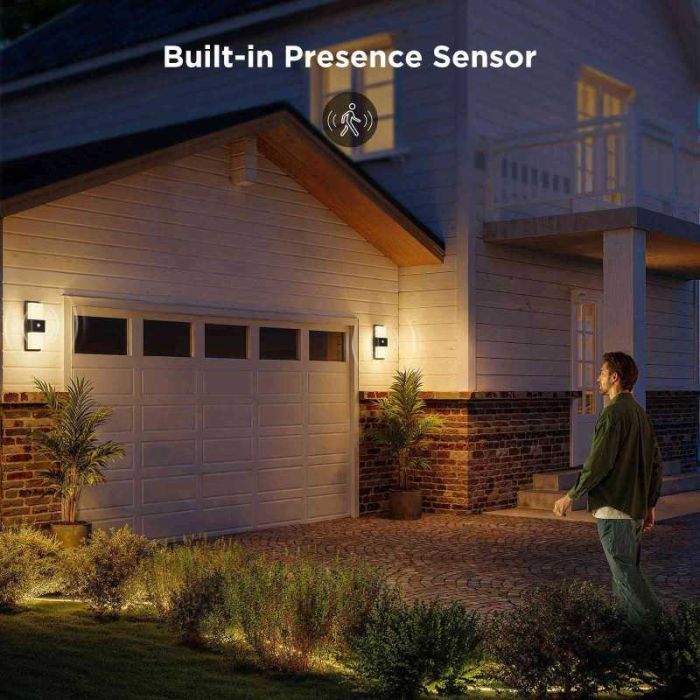 Светильник Govee H7078 Smart Outdoor Wall light, RGBICWW, IP65, WI-FI/Bluetooth, білий (H7078CD1) изображение 4