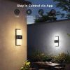 Светильник Govee H7078 Smart Outdoor Wall light, RGBICWW, IP65, WI-FI/Bluetooth, білий (H7078CD1) изображение 6