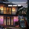 Светильник Govee H7078 Smart Outdoor Wall light, RGBICWW, IP65, WI-FI/Bluetooth, білий (H7078CD1) изображение 9