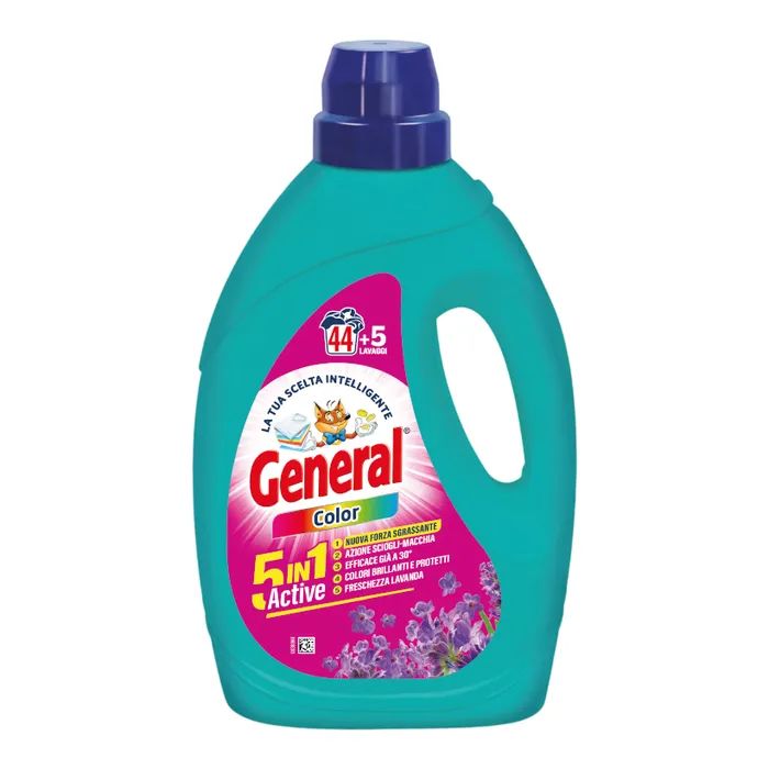 Гель для стирки General 5-в-1 Для цветных вещей 2.4 л (8001990011894)