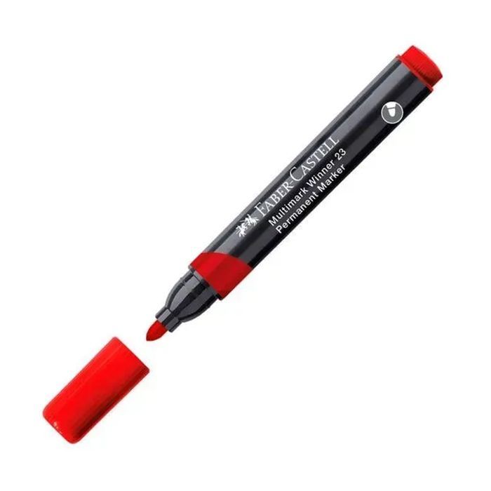 Маркер Faber-Castell перманентный Multimark Winner 23, цвет красный (32837)