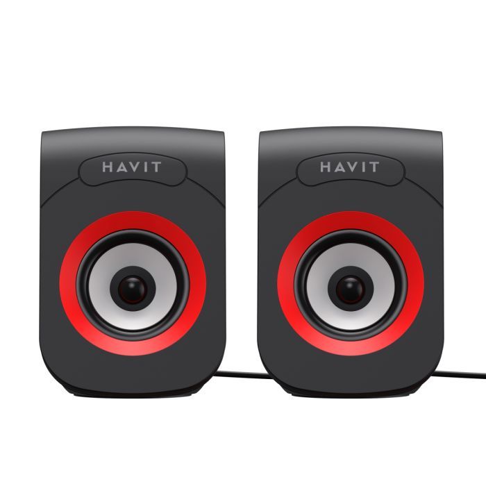Акустическая система Havit SK599 USB 6W Black/Red (6950676205978) изображение 2