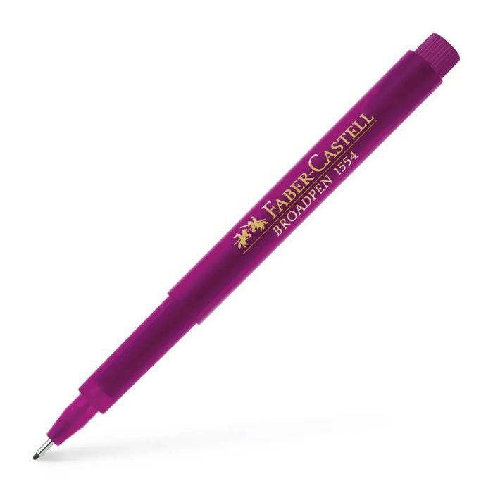 Лайнер Faber-Castell BROADPEN 1554 червоний, 0,8 мм (25785)