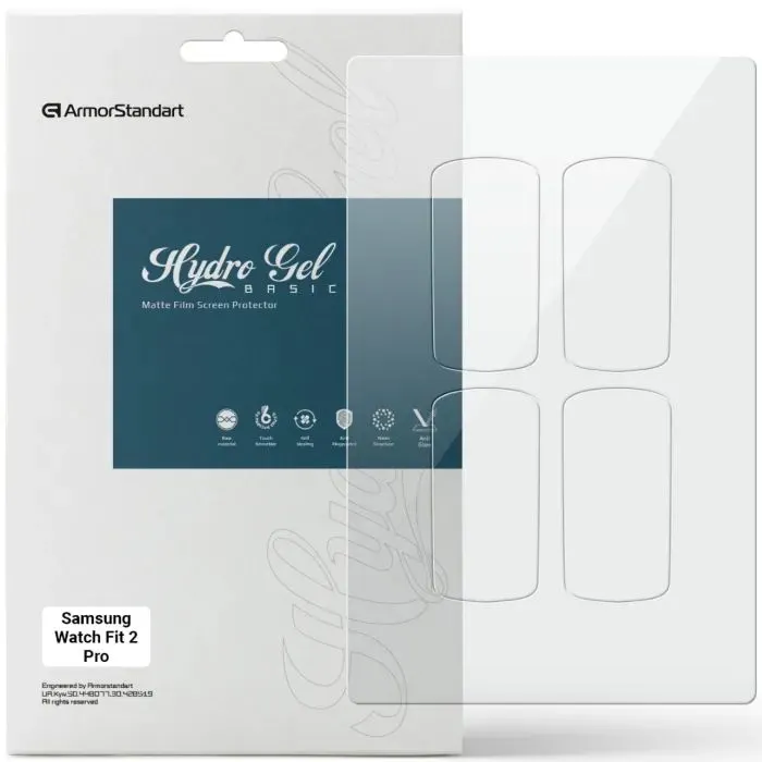 Пленка защитная Armorstandart Matte hydrogel Samsung Watch Fit 2 Pro 4 pcs (ARM92111)