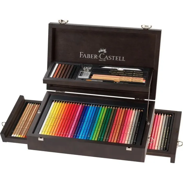 Художественный набор Faber-Castell ART & GRAFIC в дерев'яному пеналі 125 предметів, (110085) (31776)