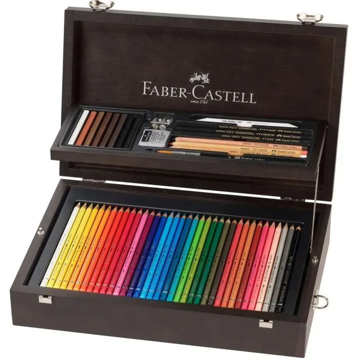 Художественный набор Faber-Castell ART & GRAFIC в дерев'яному пеналі 125 предметів, (110085) (31776) изображение 3