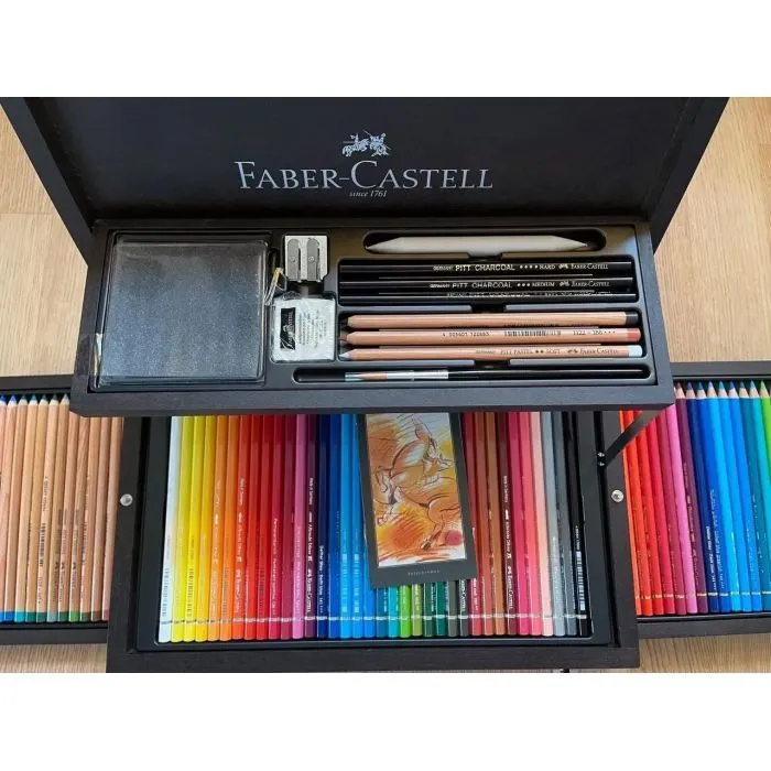Художественный набор Faber-Castell ART & GRAFIC в дерев'яному пеналі 125 предметів, (110085) (31776) изображение 8
