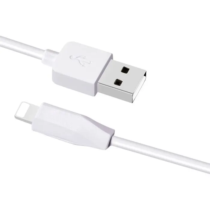 Дата кабель USB 2.0 AM to Lightning 2.0m 2.4A X1 white HOCO (6957531032014) изображение 2