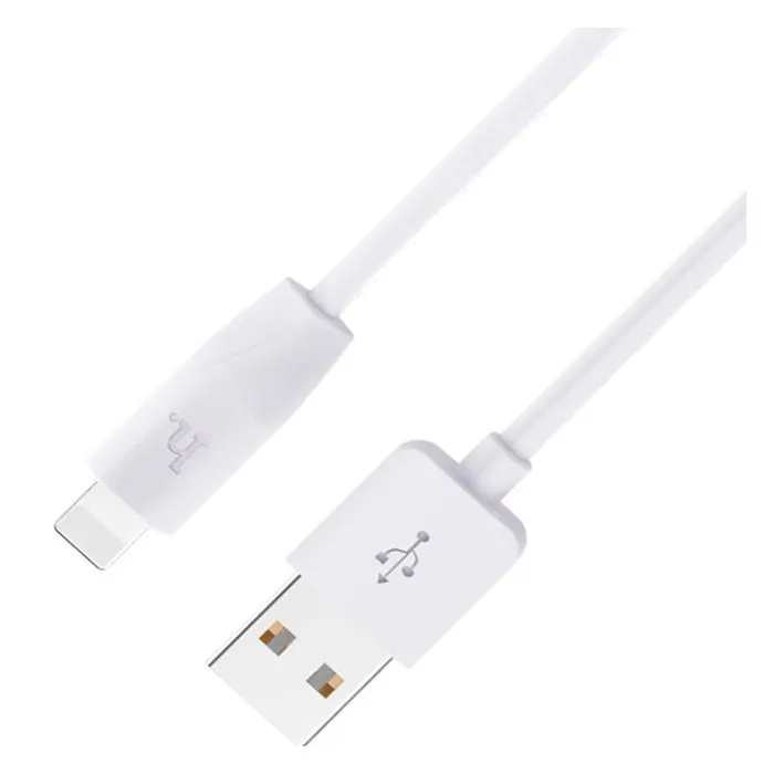 Дата кабель USB 2.0 AM to Lightning 2.0m 2.4A X1 white HOCO (6957531032014) изображение 3
