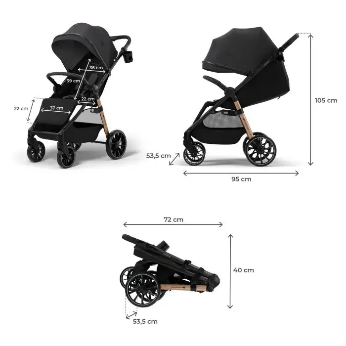 Коляска Kinderkraft Grande 2 Black (KSGRAN02BLK0000) (5902533929580) зображення 5