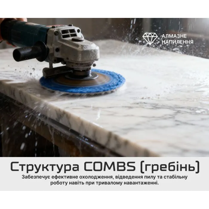 Круг зачистной Alloid Pro, алмазный, шлифовальный, на липучке, HEXAGON, 100мм, зерно 300 (DD-63389) изображение 7