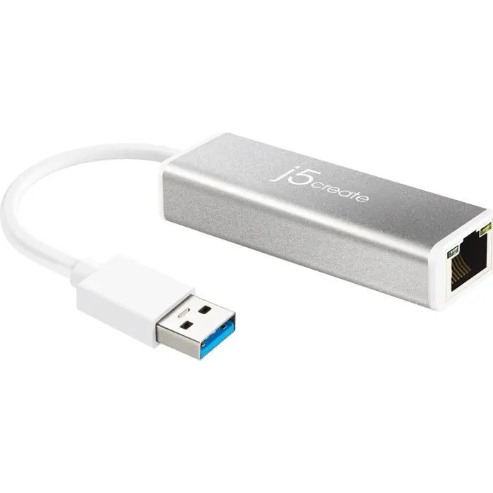 Переходник USB 3.0 AM to RJ45 Ethernet 1000Mbps black J5create (JUE130-N)