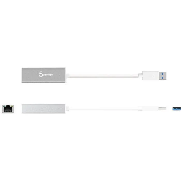 Переходник USB 3.0 AM to RJ45 Ethernet 1000Mbps black J5create (JUE130-N) изображение 3