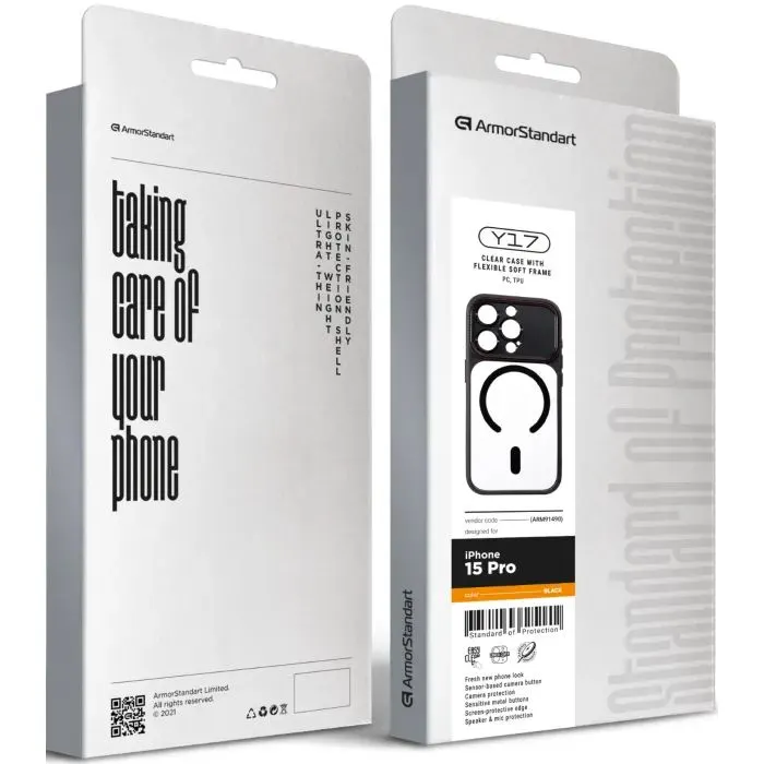 Чехол для мобильного телефона Armorstandart Y17 MagCase Apple iPhone 15 Pro Black (ARM91490) изображение 3