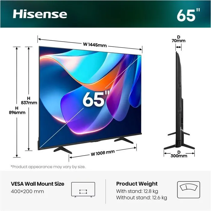 Телевизор Hisense 65A6S изображение 2