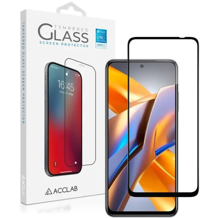 Скло захисне ACCLAB Full Glue Xiaomi Poco M5S Black (1283126545122) зображення 2