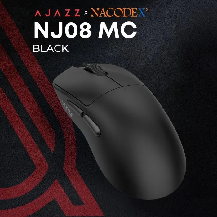 Мишка Ajazz x Nacodex NJ08-MC Wireless/Bluetooth/USB Black (NJ08-MC-B) зображення 6