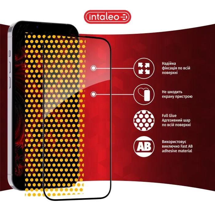 Скло захисне Intaleo Full Glue ESD Apple iPhone 17e Black (1283126636967) зображення 7