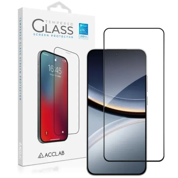 Скло захисне ACCLAB Full Glue ESD Xiaomi POCO F7 Black (1283126623974)