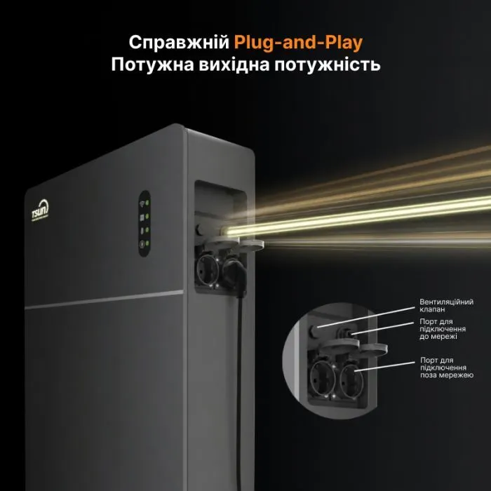 Зарядна станція TSUN MAU5000, 2500W, 5120Wh (MAU5000) зображення 10